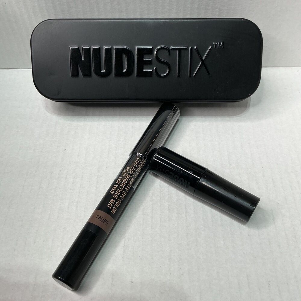 Nudestix Magnetic Matte Eye Color In Taupe Tin Case 2.8g / 0.10 Oz Long-Lasting